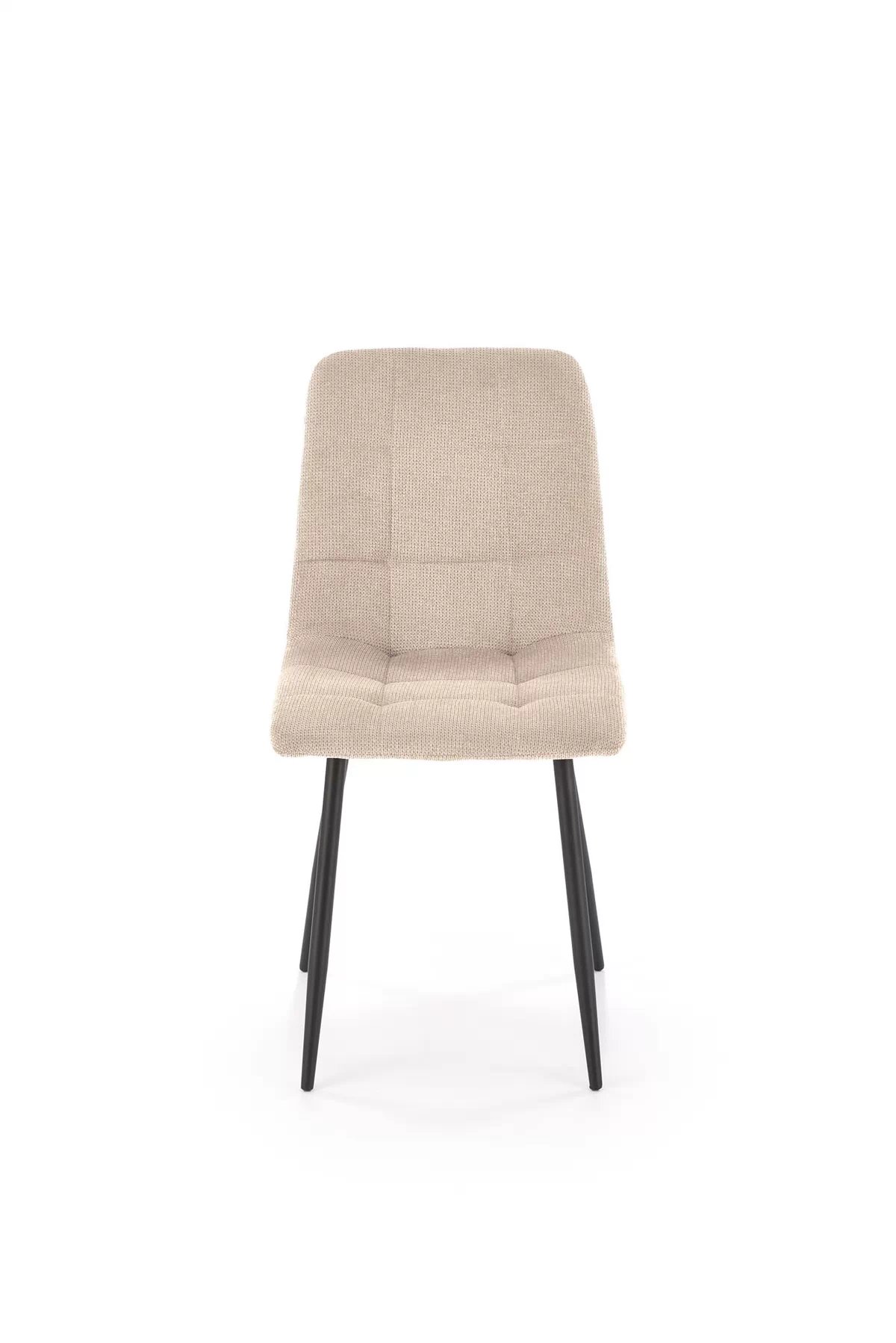 Jídelní čalouněná židle K560 - béžová / černé nohy k560 židle béžová