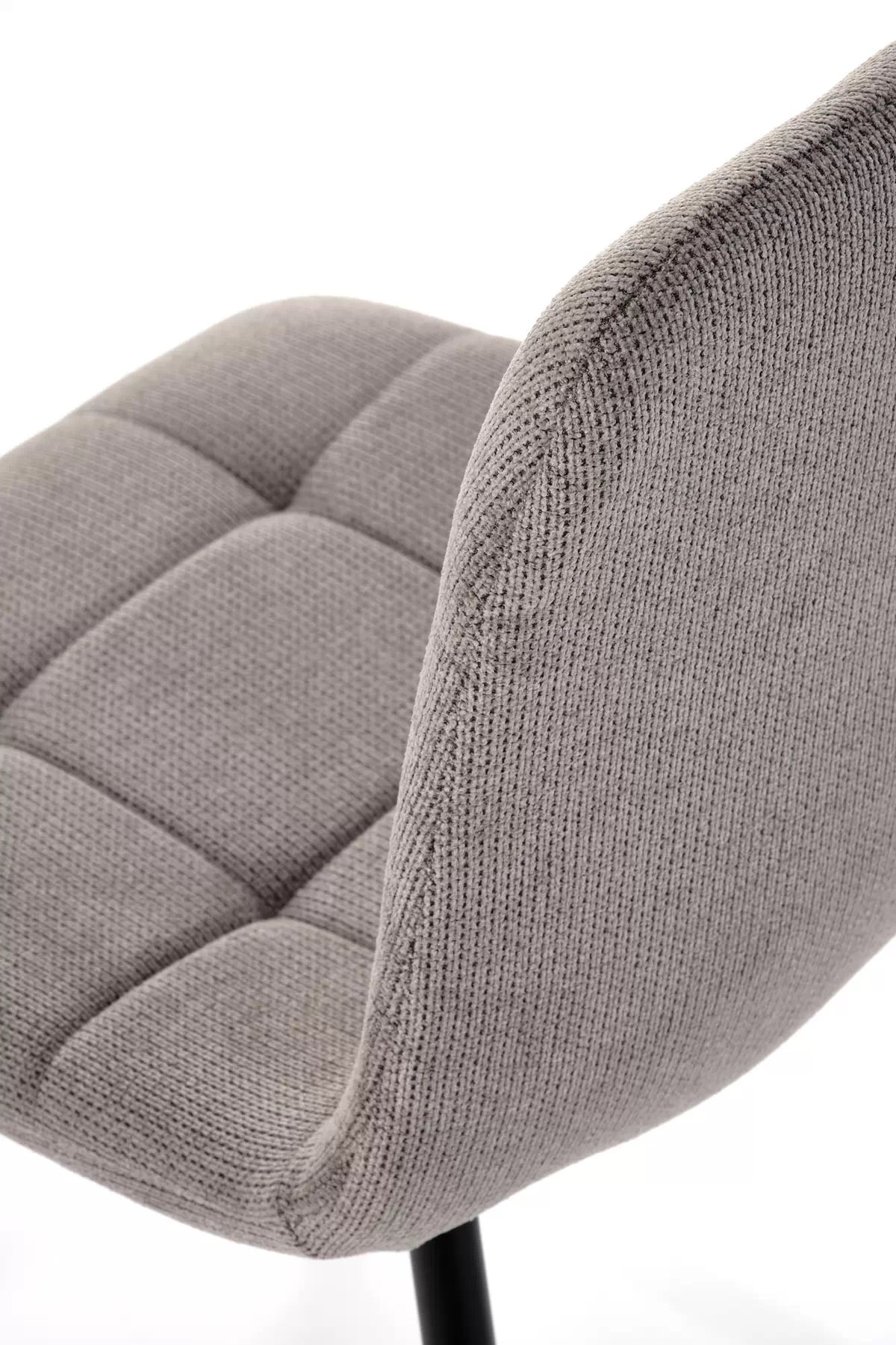 Jídelní čalouněná židle K560 - popelavá / černé nohy k560 židle popelavá