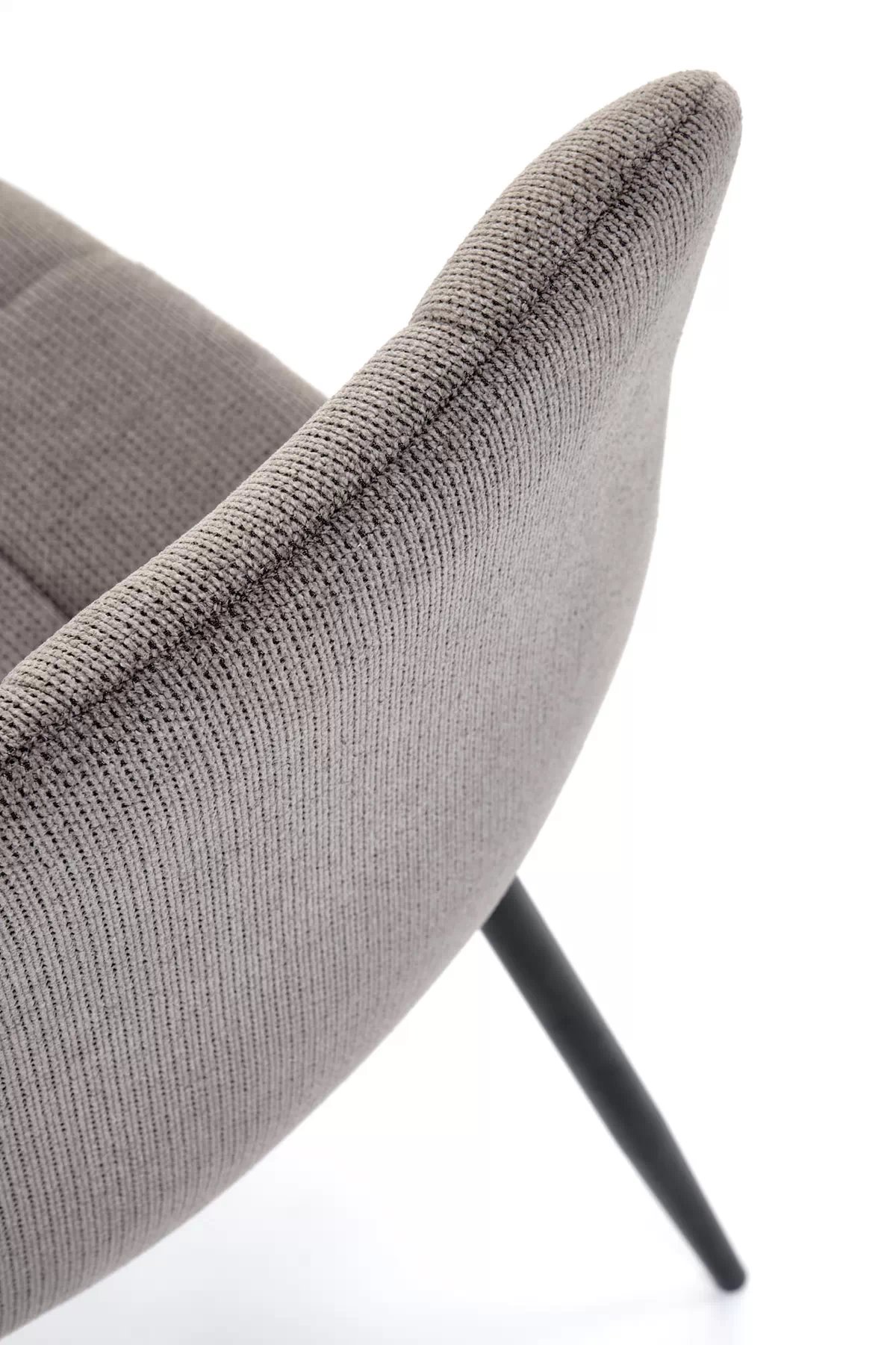 Jídelní čalouněná židle K560 - popelavá / černé nohy k560 židle popelavá