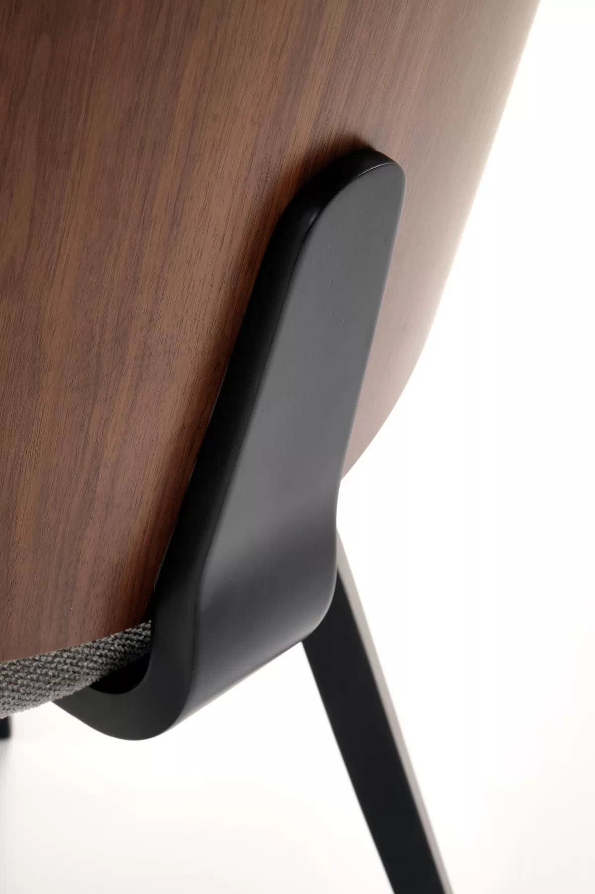 Dřevěná jídelní židle K563 - ořech / popelavá / černá k563 židle ořechový / popelavá / černá