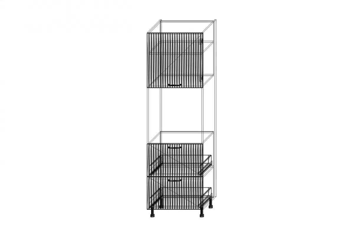 KAMMONO F11 SDP60SS2 - regál Kuchynský  so zásuvkami pre vstavanu ruru  KAMMONO F11 SDP60SS2 - regál Kuchynský  so zásuvkami pre vstavanu ruru 