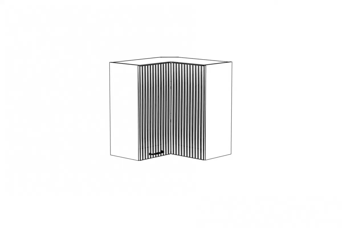 Kuchyňská rohová závěsná skříňka Kammono F11 WRP65x65/71 dvoudveřová KAMMONO F11 WRP65x65/71 - Skříňka závěsná rohová dvoudveřová