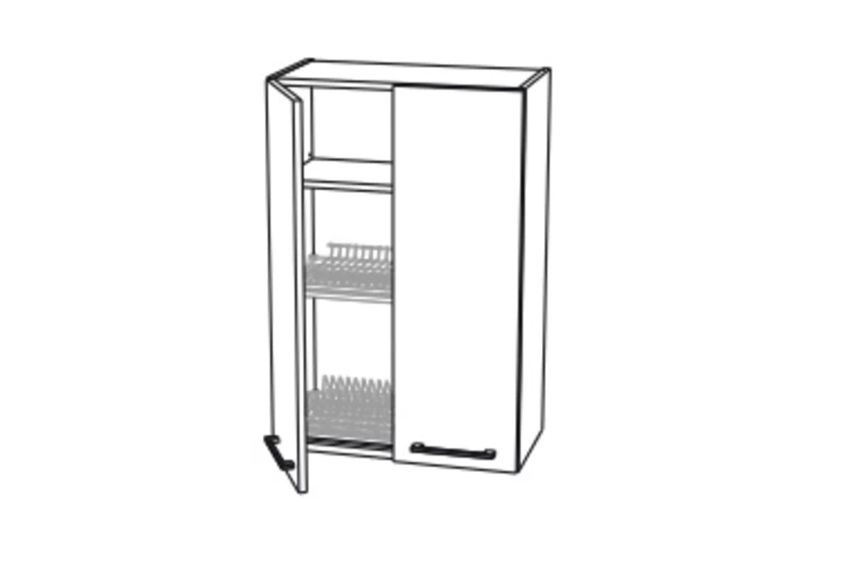 Závěsná kuchyňská skříňka Kammono F11 WS60/90 dvoudveřová s odkapávačem KAMMONO F11 WS60/90 - Skříňka závěsná dvoudveřová s odkapávačem