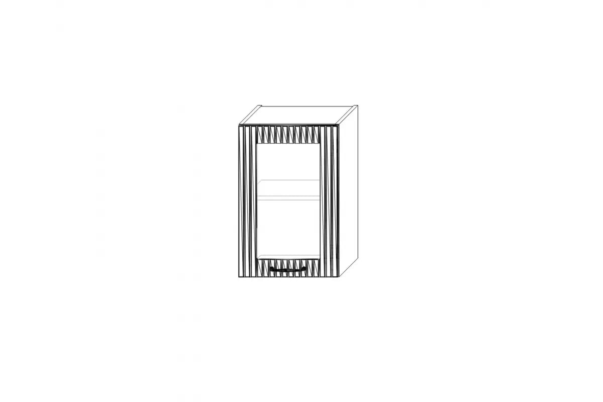 Skrinka Kuchynská závesná Kammono F11 WW40.1/61 jednodverová s presklením KAMMONO F11 WW40.1/61 - Skrinka závesná jednodverová s presklením 