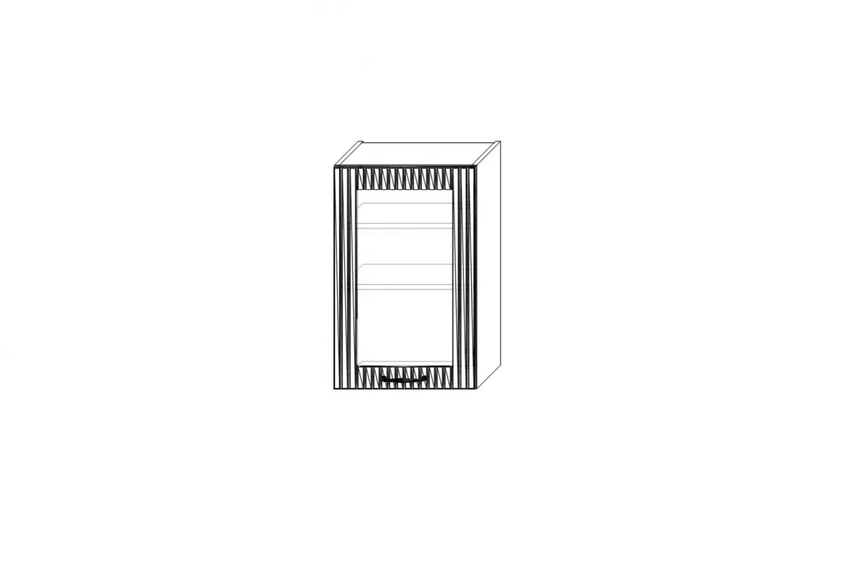 Skrinka Kuchynská závesná Kammono F11 WW45.1/71 jednodverová s presklením KAMMONO F11 WW45.1/71 - Skrinka závesná jednodverová s presklením