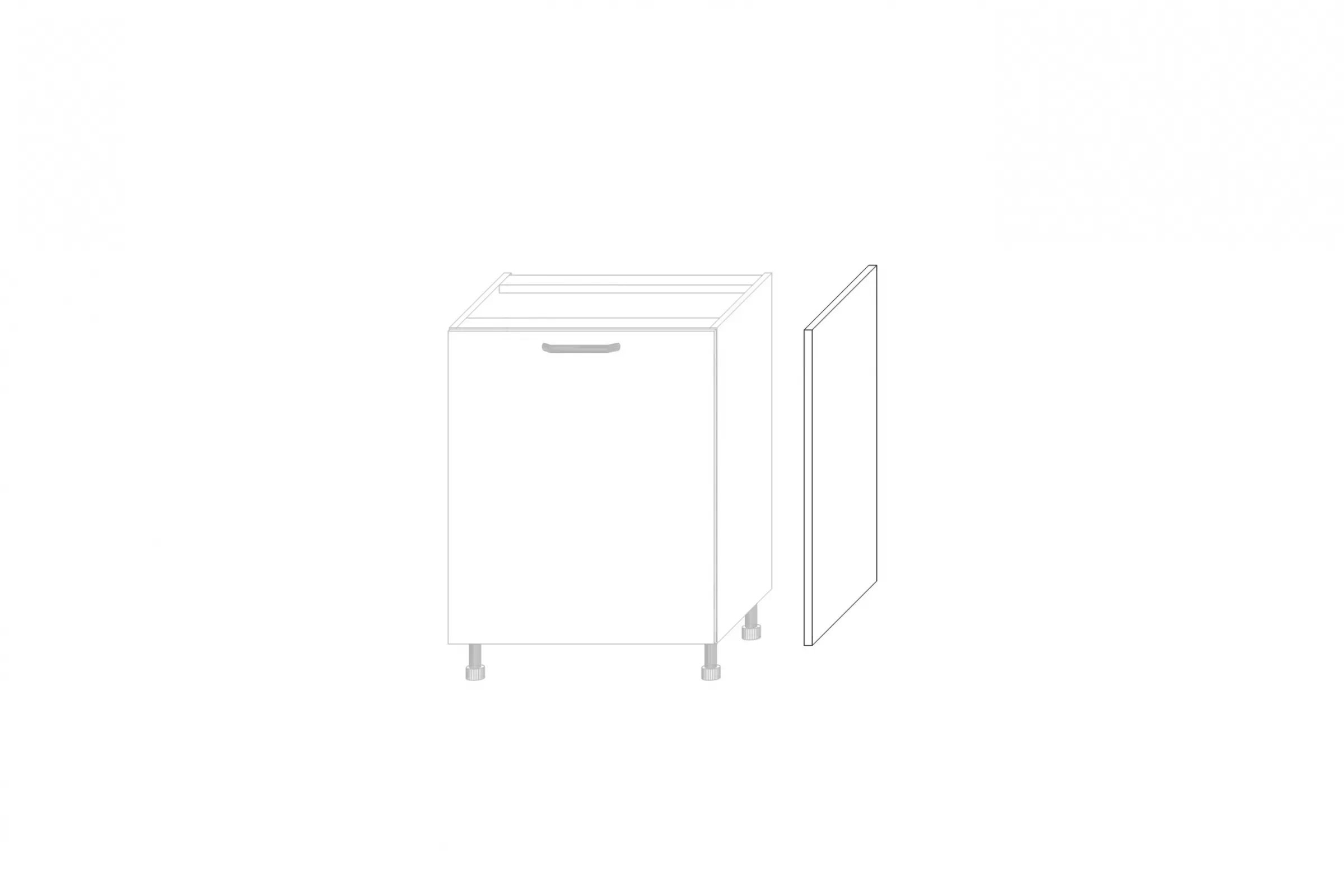 Boční panel KAMMONO M4 pro spodní skříňku - výška 71 cm KAMMONO M4 Bok nakladany do Skříňky dolnej - výška 71 cm