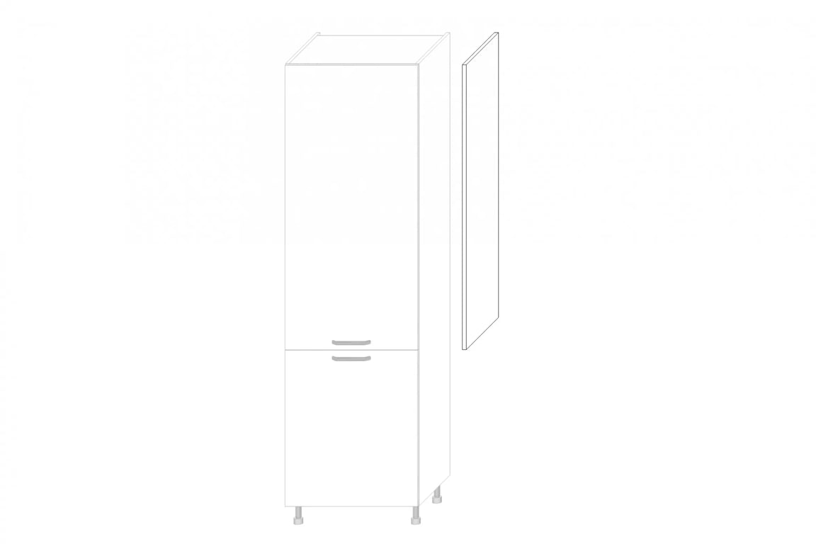 Boční panel KAMMONO M4 pro vysokou skříňku - výška 128 cm KAMMONO M4 Bok nakladany do Skříňky slupka - výška 128 cm