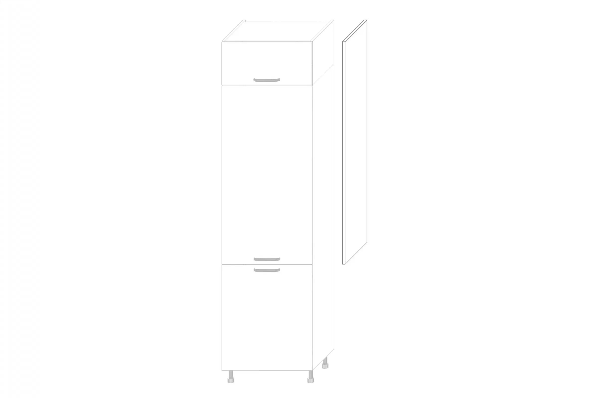 KAMMONO M4 Bočný krycí panel do vysokej skrinky - výš. 147 cm KAMMONO M4 Bok nakladany do Skrinky slupka - výš. 147 cm