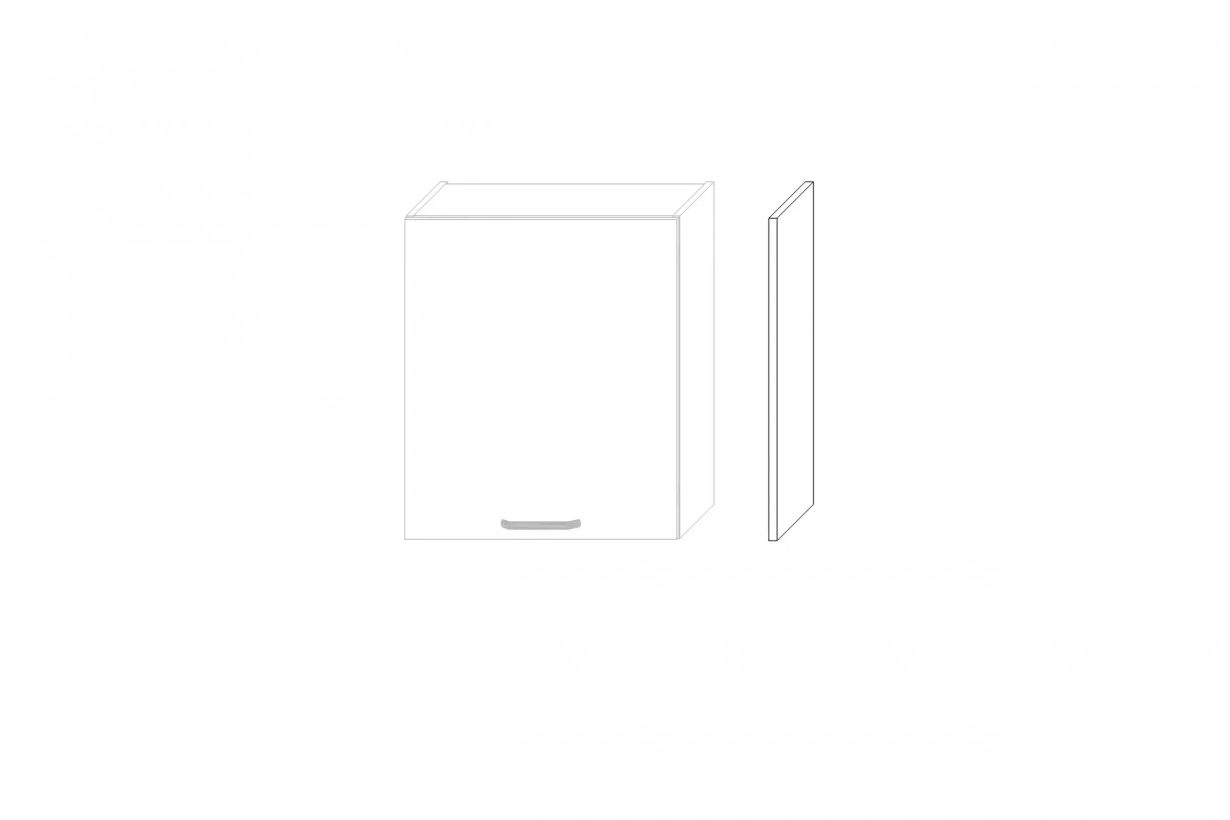 Boční panel KAMMONO M4 pro závěsnou skříňku - výška 71 cm KAMMONO M4 Bok nakladany pro Skříňky wiszacej - výška 71 cm