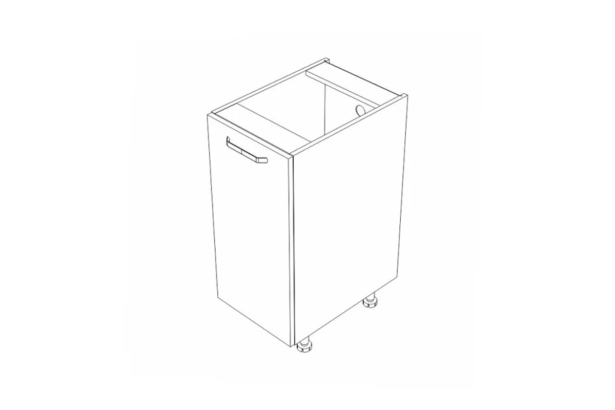 KAMMONO M4 D35.1 - dolná skrinka jednodverová Skrinka Kuchynská 