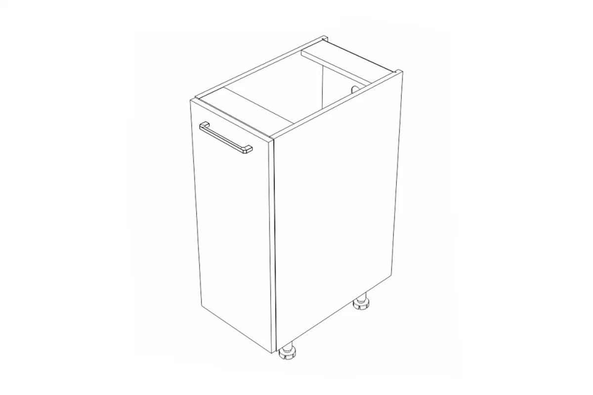 KAMMONO M4 DC30 - dolná skrinka s košíkom cargo szkic Skrinky kam