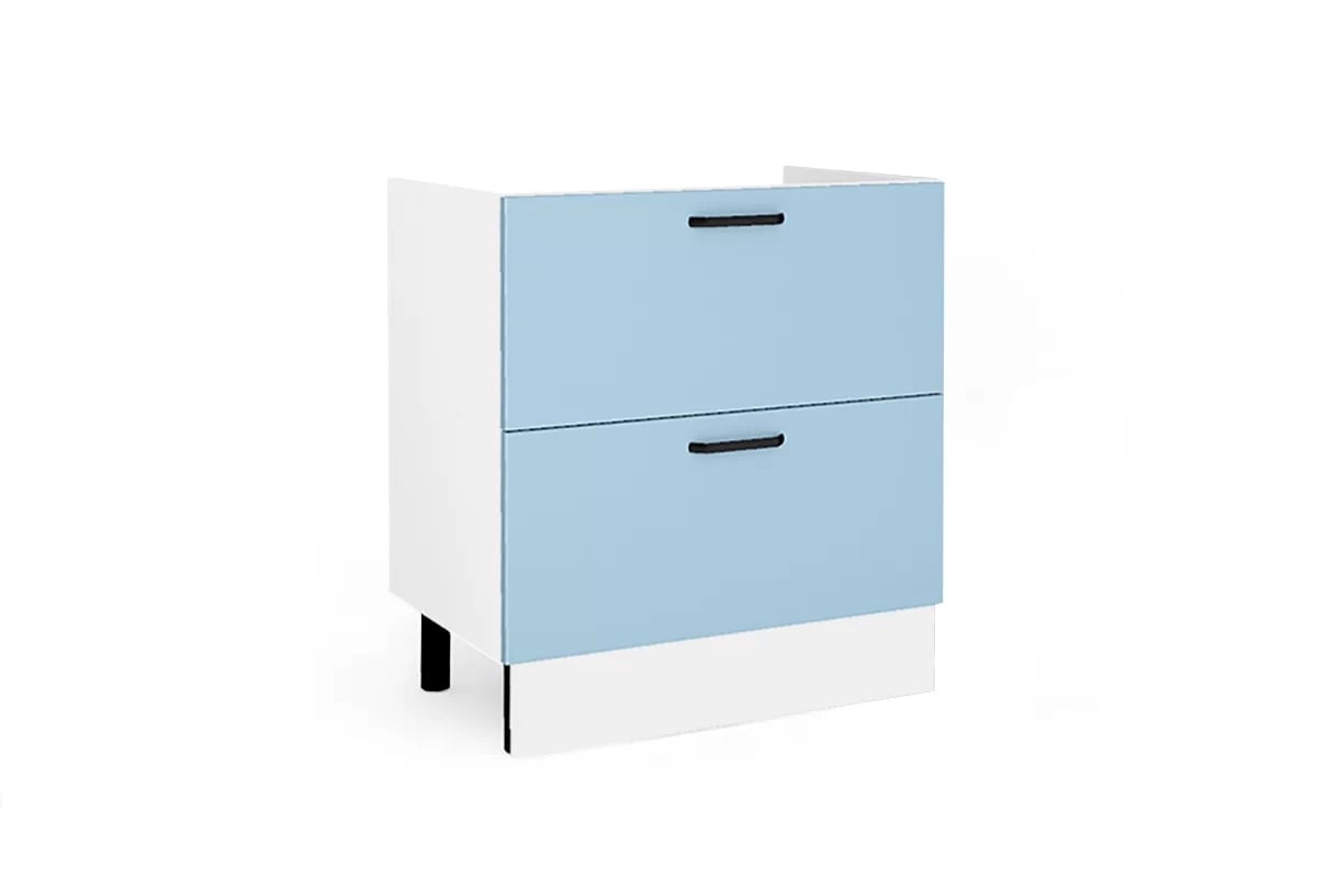 Spodní kuchyňská skříňka KAMMONO M4 DSS80/2PL se zásuvkami pod vestavnou varnou desku Skříňka pod zabudowe plyty indukcyjnej 