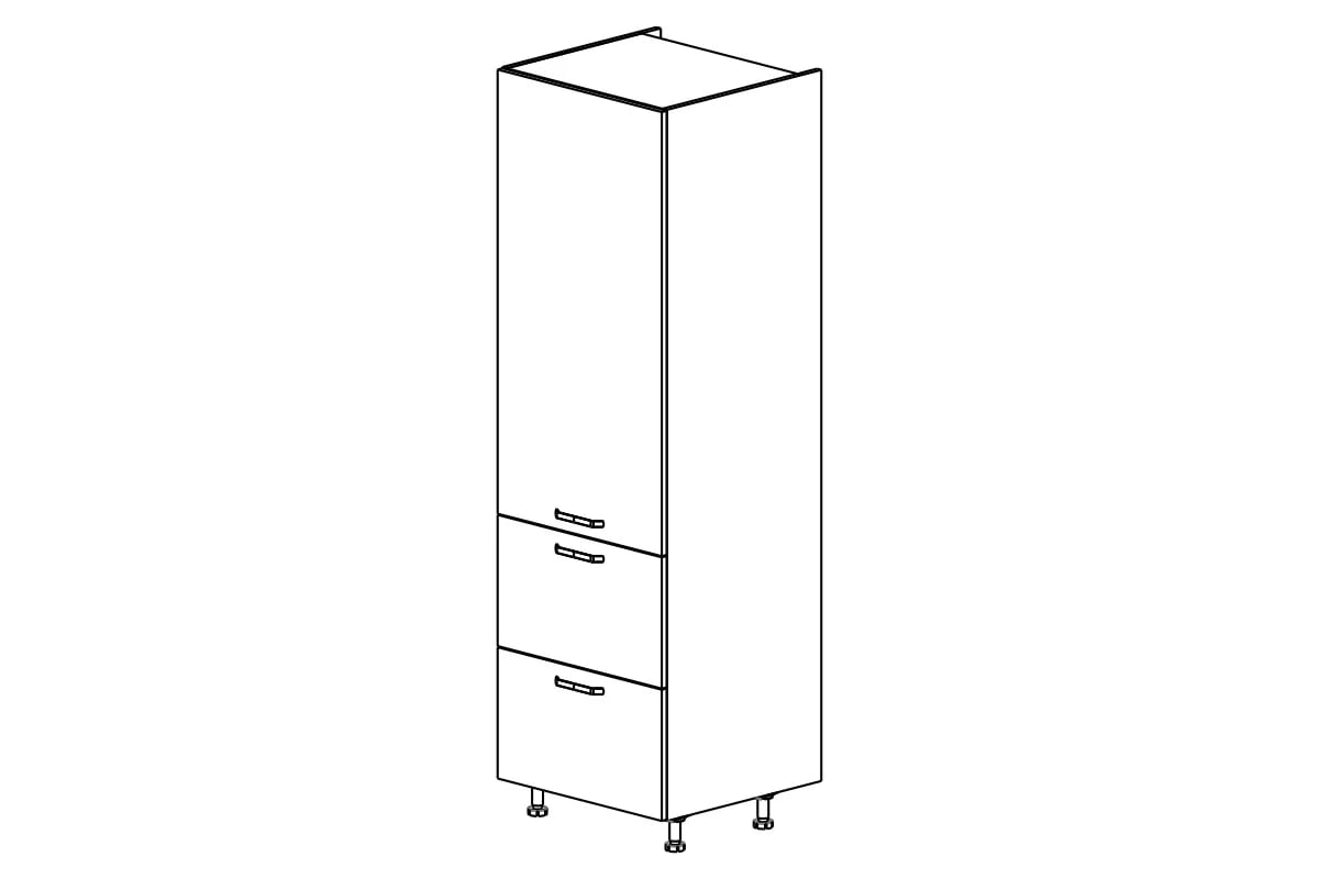 Kuchyňský regál KAMMONO M4 SD60SS2 se zásuvkami KAMMONO M4 SD60SS2 - skříňka vysoká skříňka se zásuvkami