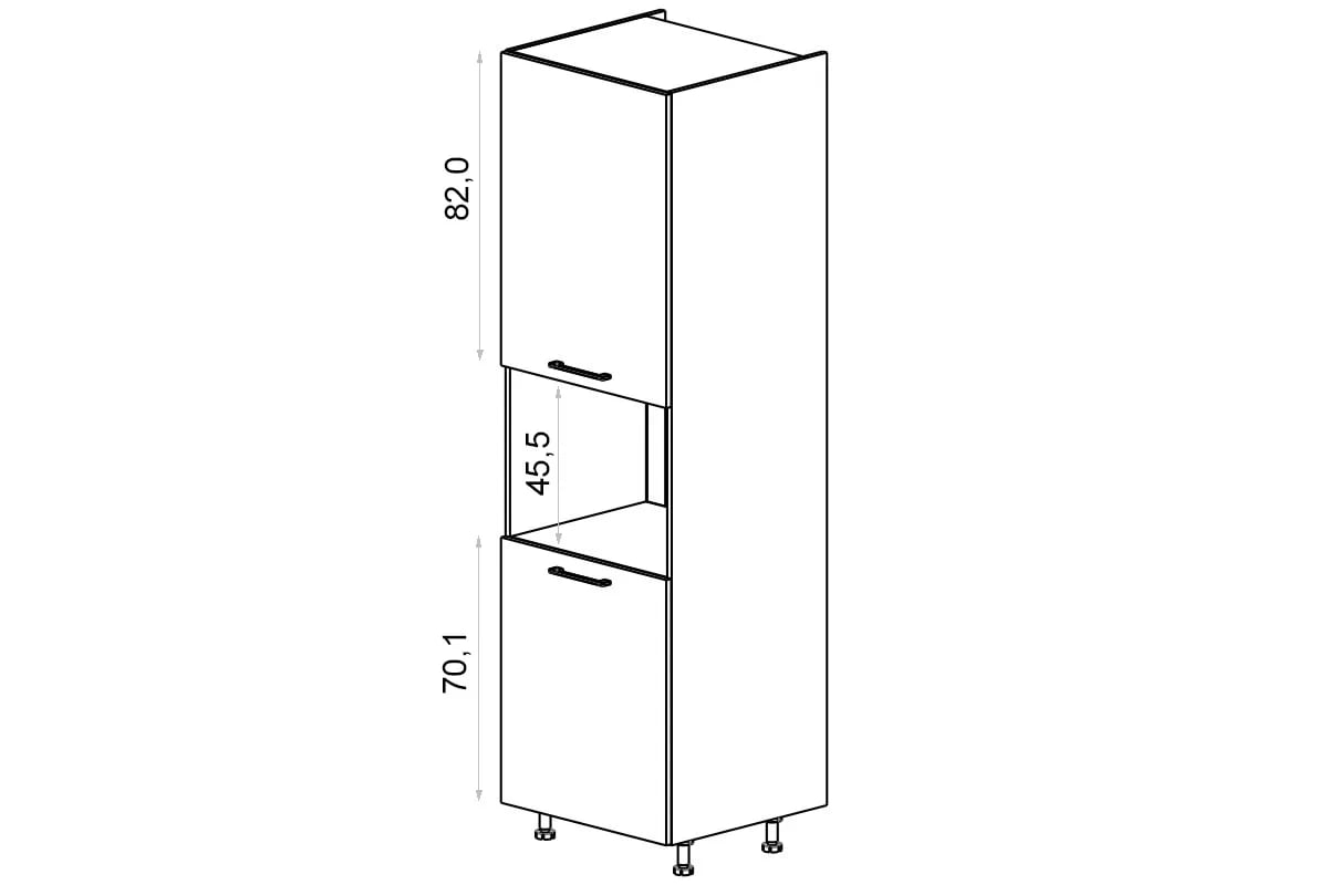 Kuchyňská skříňka KAMMONO M4 SDPK60/71 pro vestavnou kompaktní troubu KAMMONO M4 SDPK60/71 - skříňka vysoká skříňka pro zabudowy kompaktowego piekarnika
