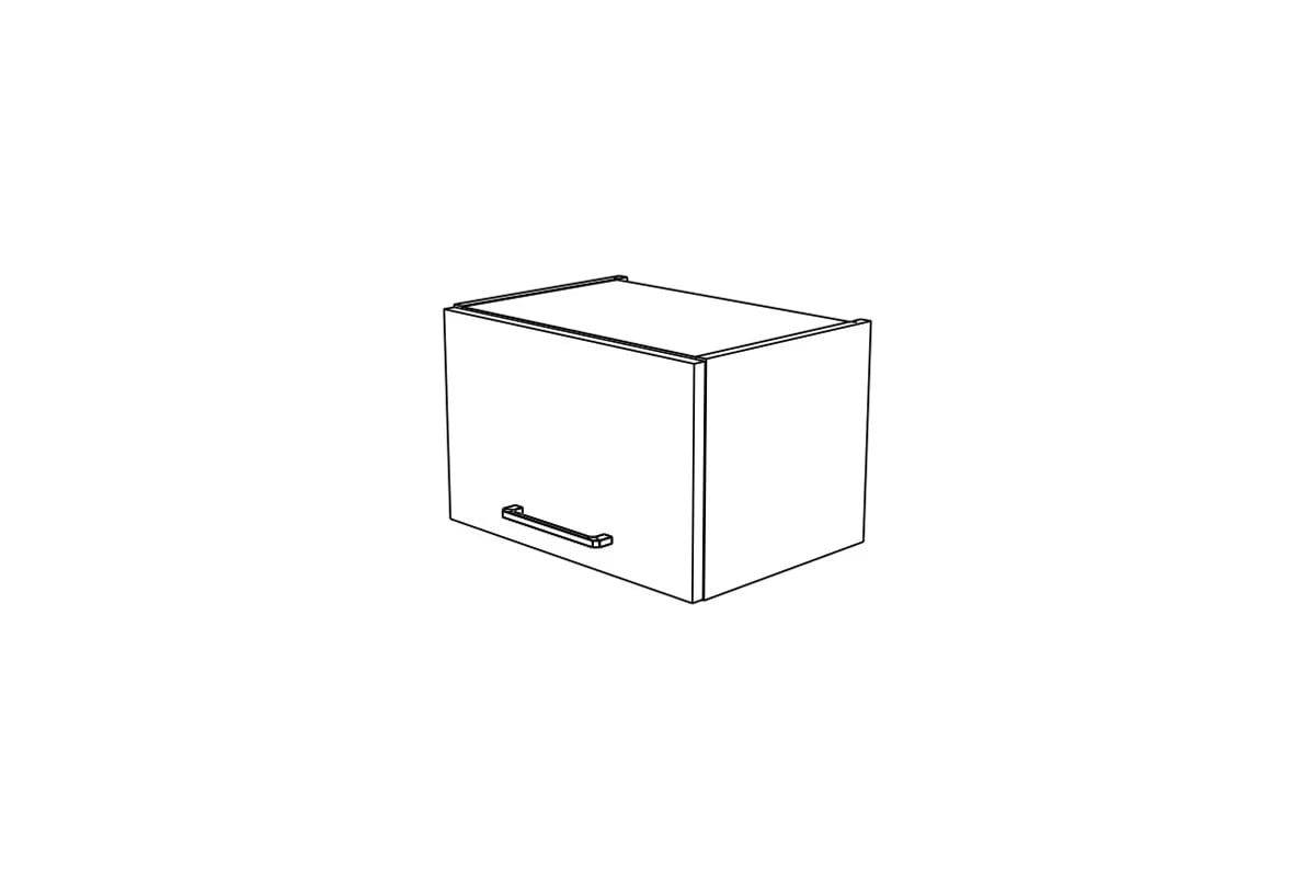 Závěsná kuchyňská skříňka KAMMONO M4 WO45/29 s výklopnými dvířky KAMMONO M4 WO45/29 - Skříňka závěsná z frontem uchylnym - szkic