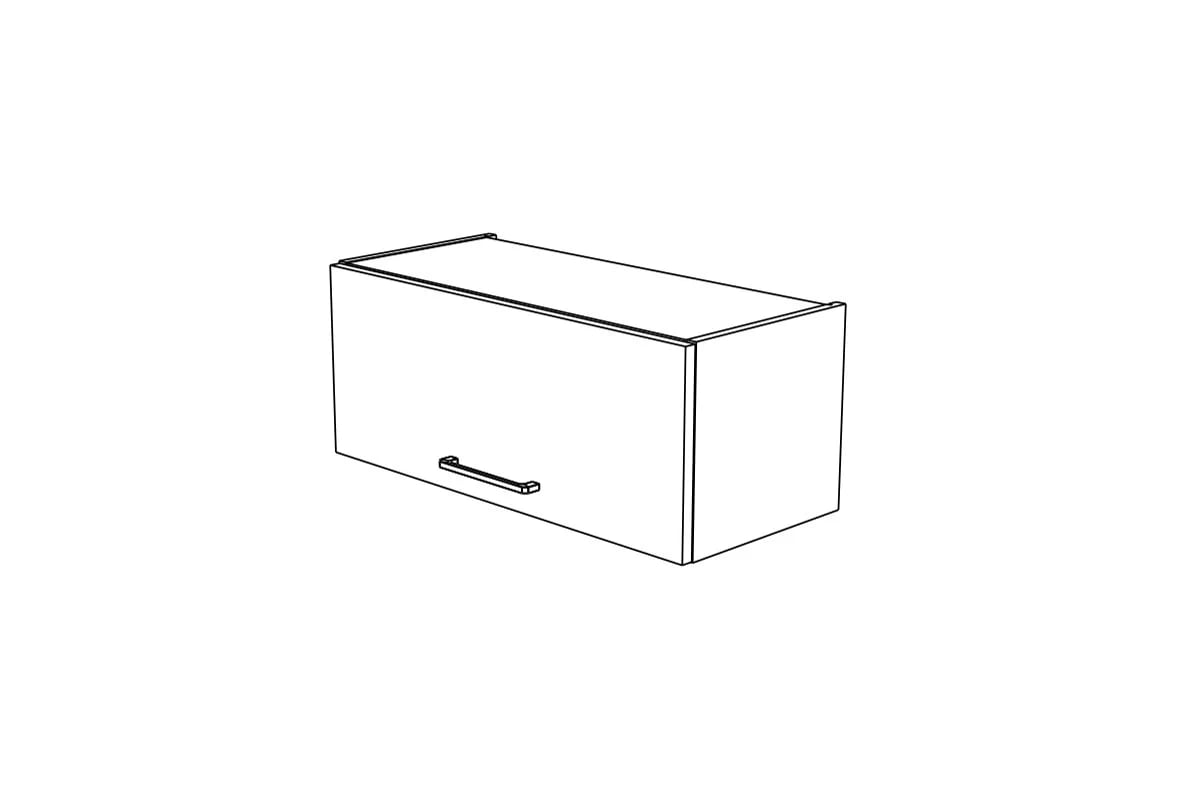 Závěsná kuchyňská skříňka KAMMONO M4 WO70/29 s výklopnými dvířky KAMMONO M4 WO70/29 - Skříňka závěsná z frontem uchylnym - szkic