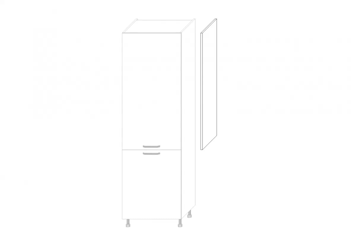 KAMMONO P2 Bok nakladany do Skříňky slupka - wys. 118 cm  KAMMONO P2 Bok nakladany do Skříňky slupka - wys. 118 cm 