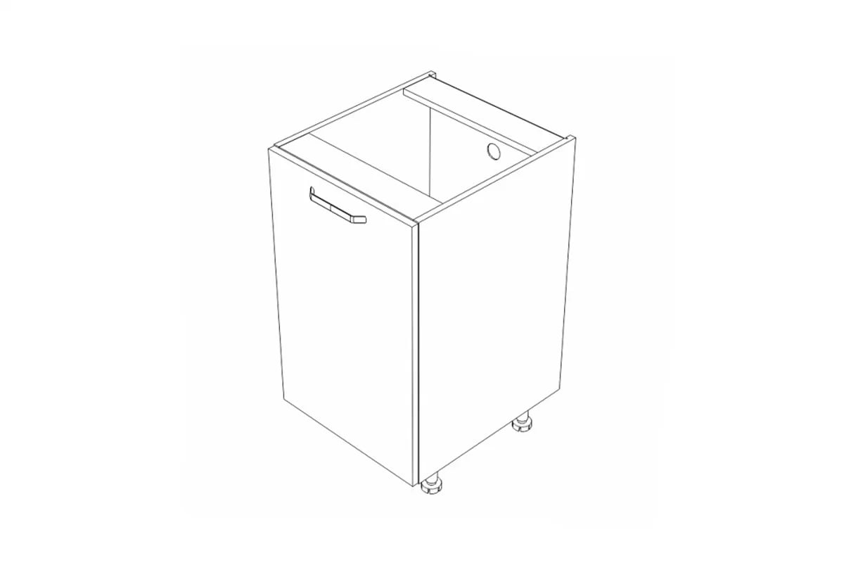KAMMONO P2 D45.1 - Skrinka dolná Kuchynská jednodverová KAMMONO P2 D45.1 - Skrinka dolná Kuchynská jednodverová