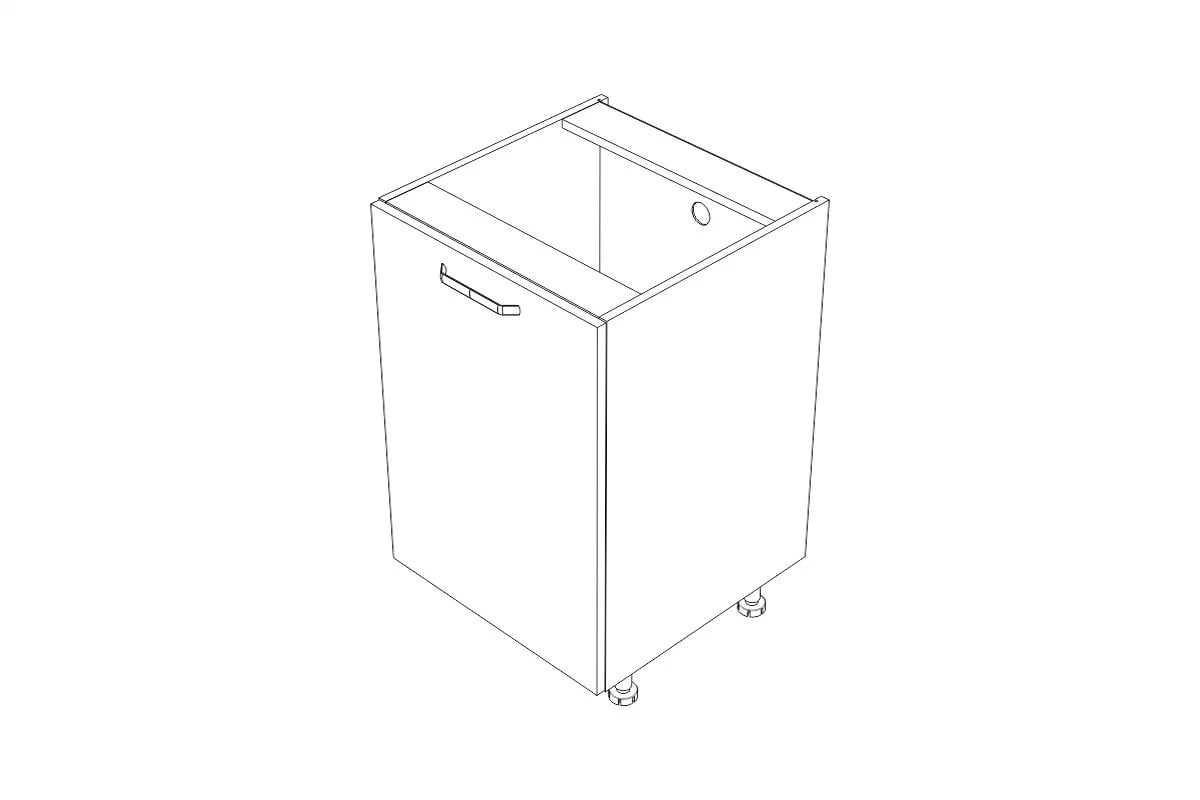 KAMMONO P2 D55.1 - Skrinka dolná Kuchynská jednodverová KAMMONO P2 D55.1 - Skrinka dolná Kuchynská jednodverová