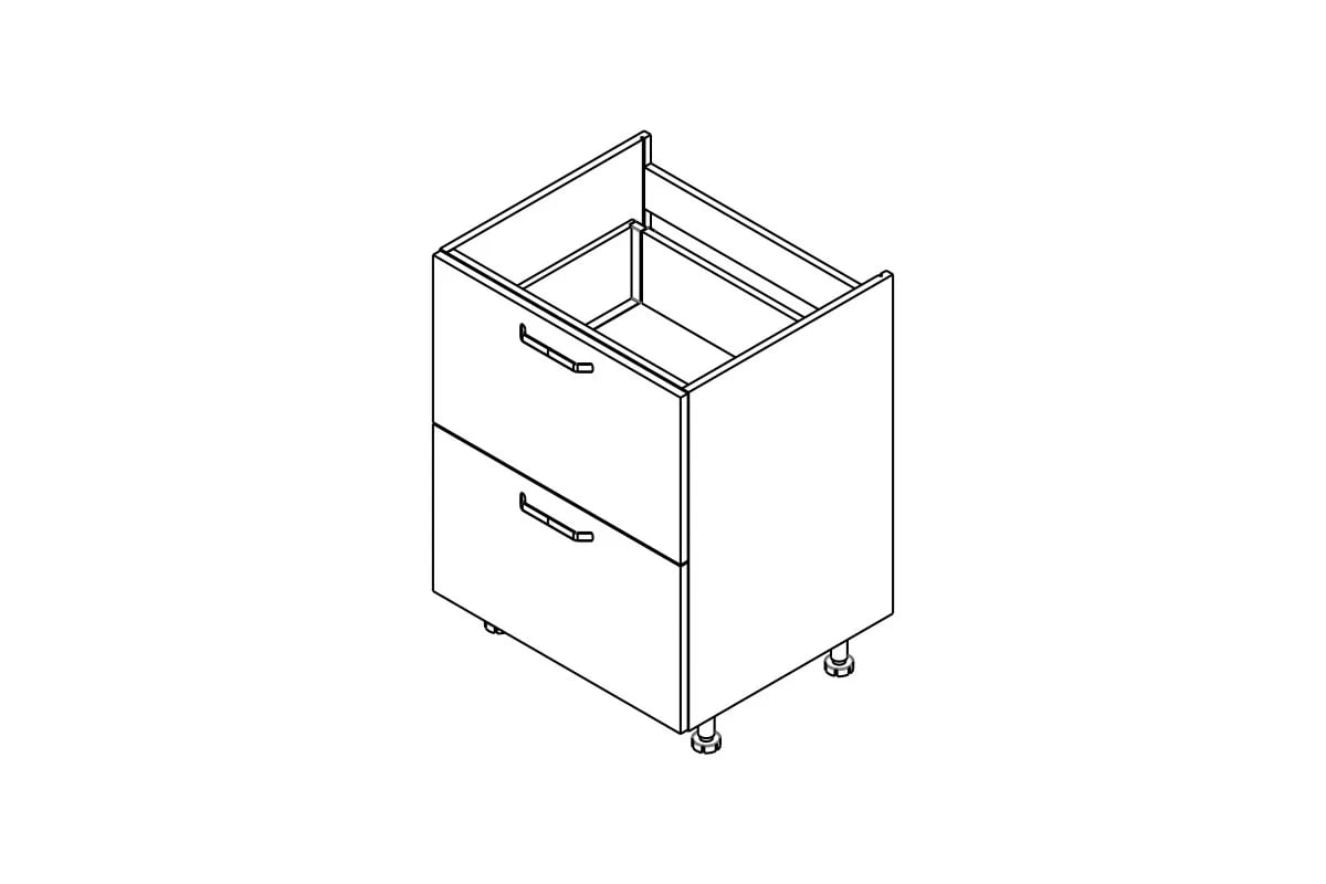 KAMMONO P2 DSS60/2 - Skrinka Kuchynská do riadu plyty grzewczej  KAMMONO P2 DSS60/2 - Skrinka Kuchynská do riadu plyty grzewczej 