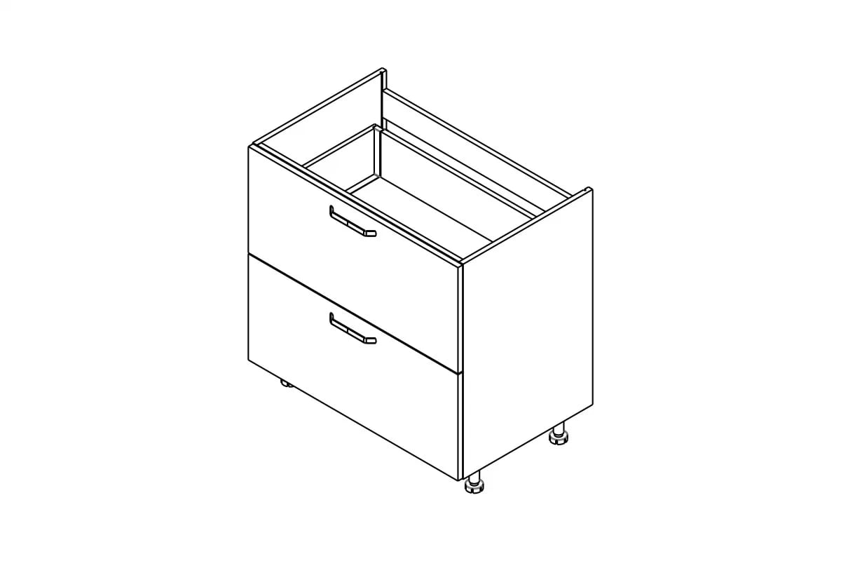 KAMMONO P2 DSS80/2 - Skříňka kuchyňská do zabudowy plyty grzewczej KAMMONO P2 DSS80/2 - Skříňka kuchyňská do zabudowy plyty grzewczej