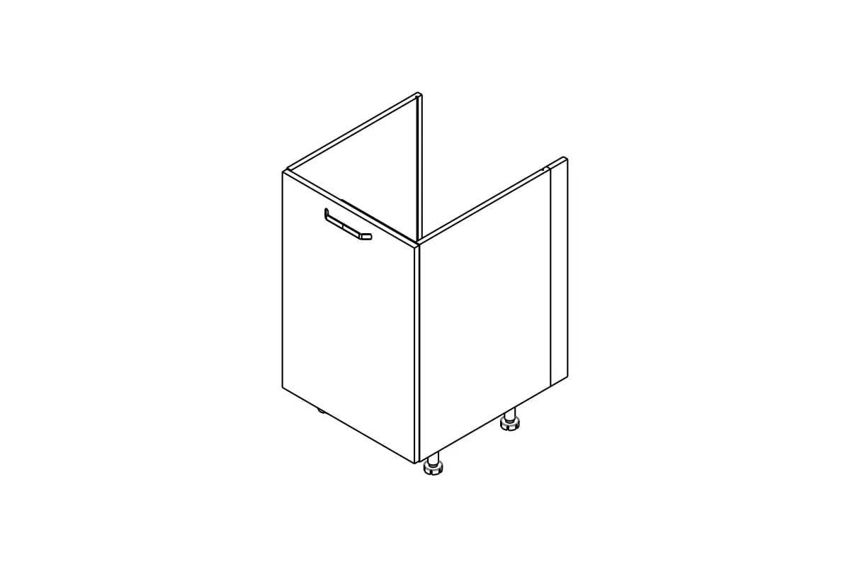 KAMMONO P2 DZ50.1 - Skříňka kuchyňská jednodveřová pod zabudowe zlewu KAMMONO P2 DZ50.1 - Skříňka kuchyňská jednodveřová pod zabudowe zlewu
