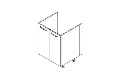 KAMMONO P2 DZ60 - Skříňka kuchyňská dvoudveřová pod zabudowe zlewu