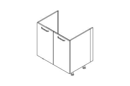 KAMMONO P2 DZ80 - Skříňka kuchyňská dvoudveřová pod zabudowe zlewu