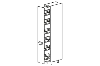 Kuchyňská skříňka Kammono P4 SCMAX30/71 - regál s košem cargo MAX