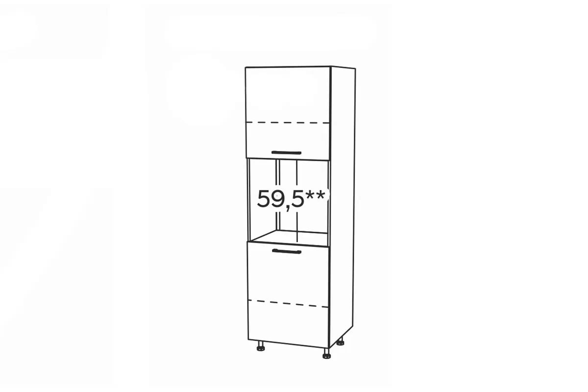 KAMMONO P4 SDP60/71 - Skrinka na vstavanú rúru Skrinka regál do kuchni