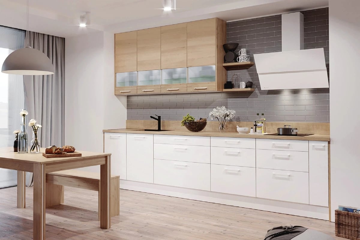 Nástavec KAMMONO P4 SNO60/29N nad regál AGD - lesk / supermat KAM Mono - Kuchyně moderní