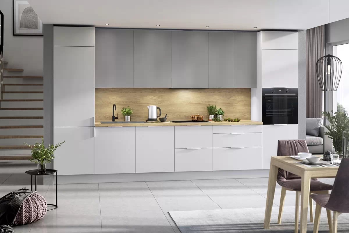 Závěsná dvoudveřová skříňka KAMMONO P4 W70/90 moderní Kuchyně kam