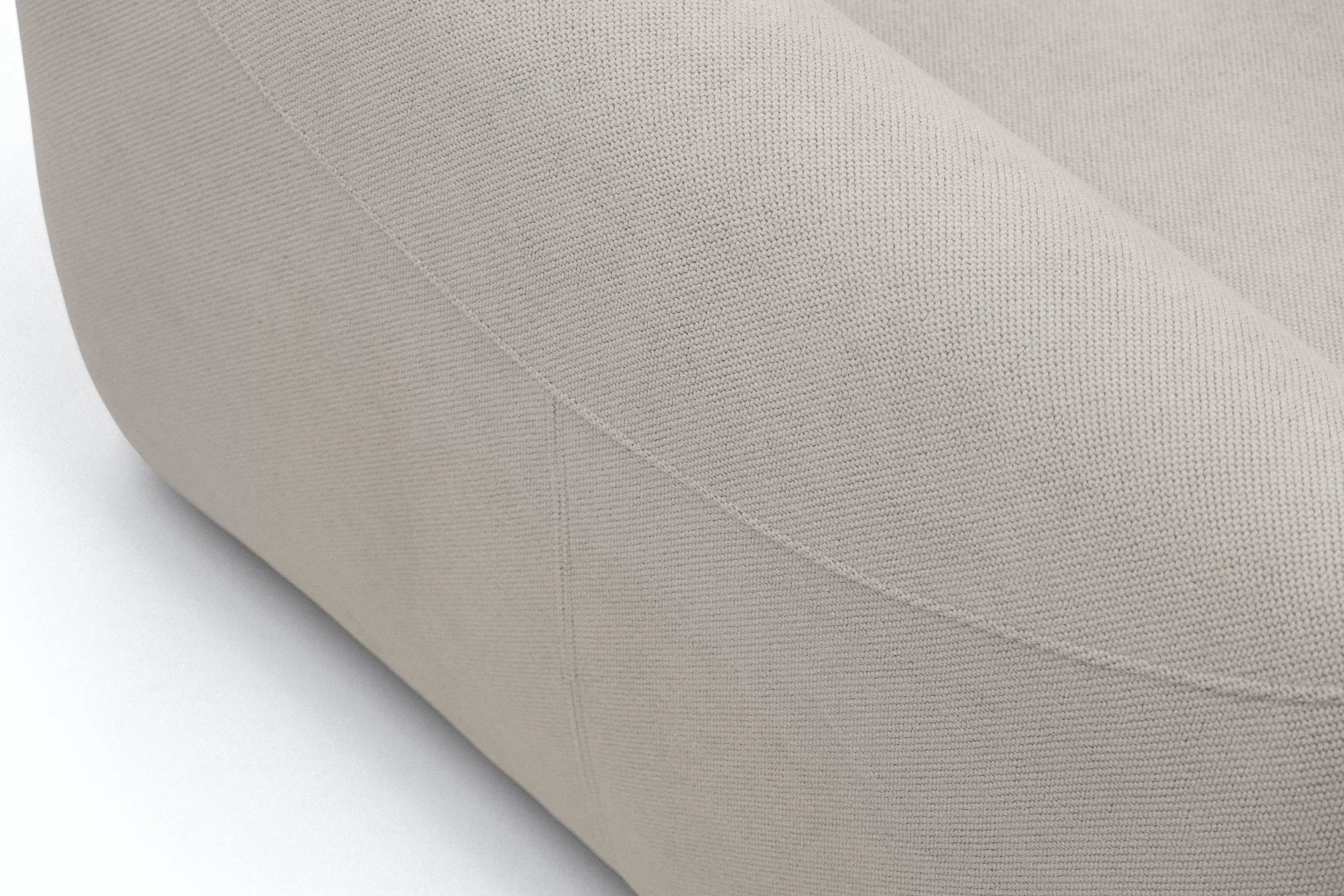 Rozkladacia pohovka Calma - béžová hydrofóbna pletenina Curio 09 Pohovka Calma rozkladana - Béžová dzianina hydrofobowa Curio 09