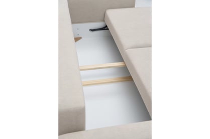 Rozkládací pohovka Calma - béžová Curio 09 Pohovka Calma rozkladana - béžová Pletenina hydrofobowa Curio 09