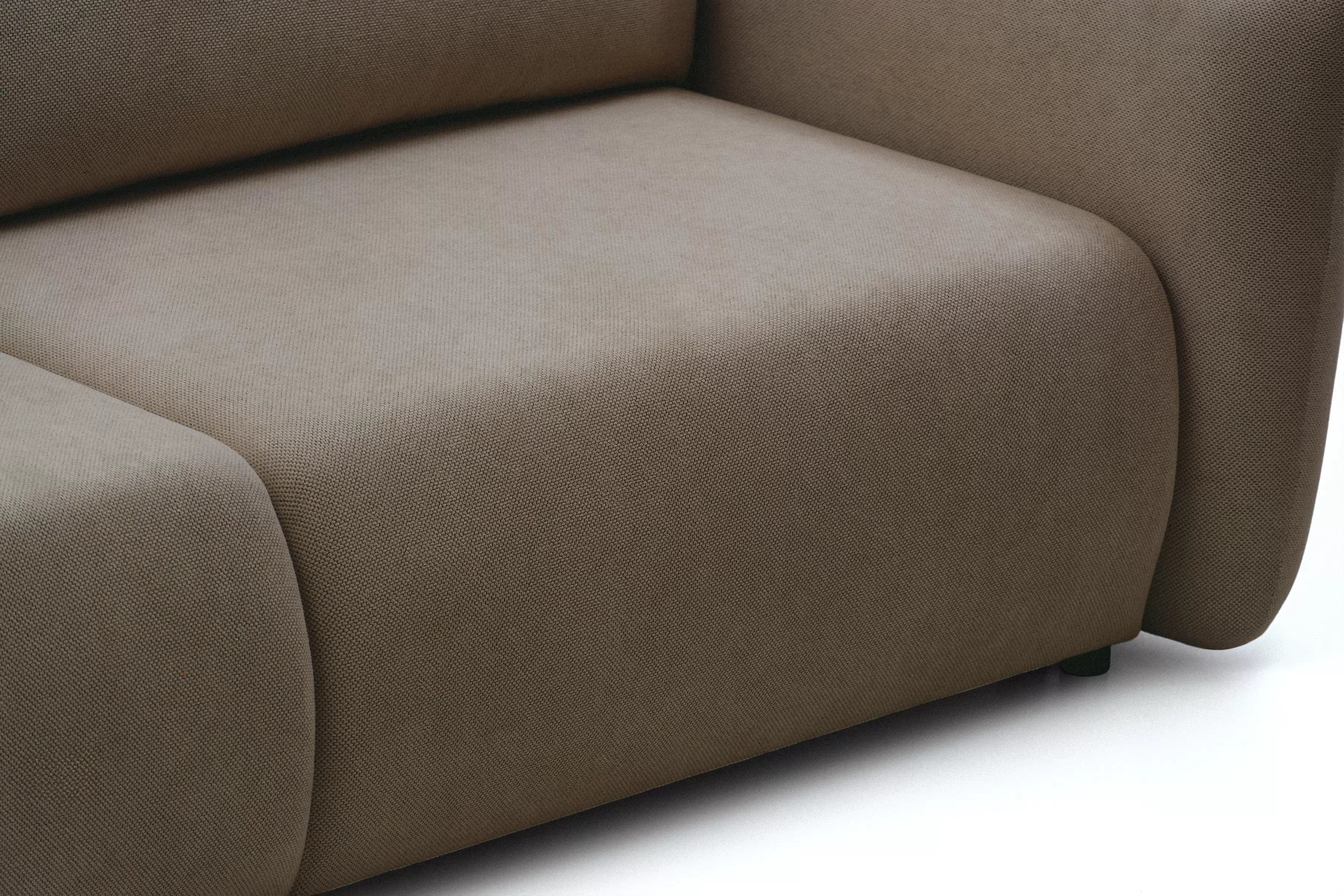 Rozkládací pohovka Calma - hnědá Curio 20 Pohovka Calma rozkladana - hnědá Pletenina hydrofobowa Curio 20 