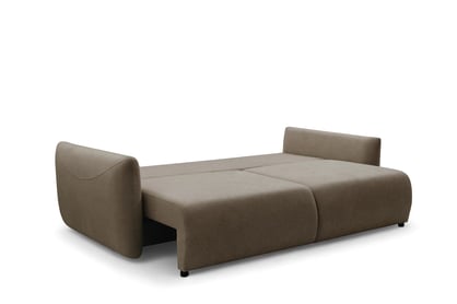 Rozkládací pohovka Calma - hnědá Curio 20 Pohovka Calma rozkladana - hnědá Pletenina hydrofobowa Curio 20 