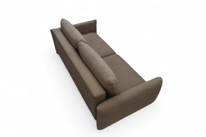 Rozkládací pohovka Calma - hnědá Curio 20 Pohovka Calma rozkladana - hnědá Pletenina hydrofobowa Curio 20 