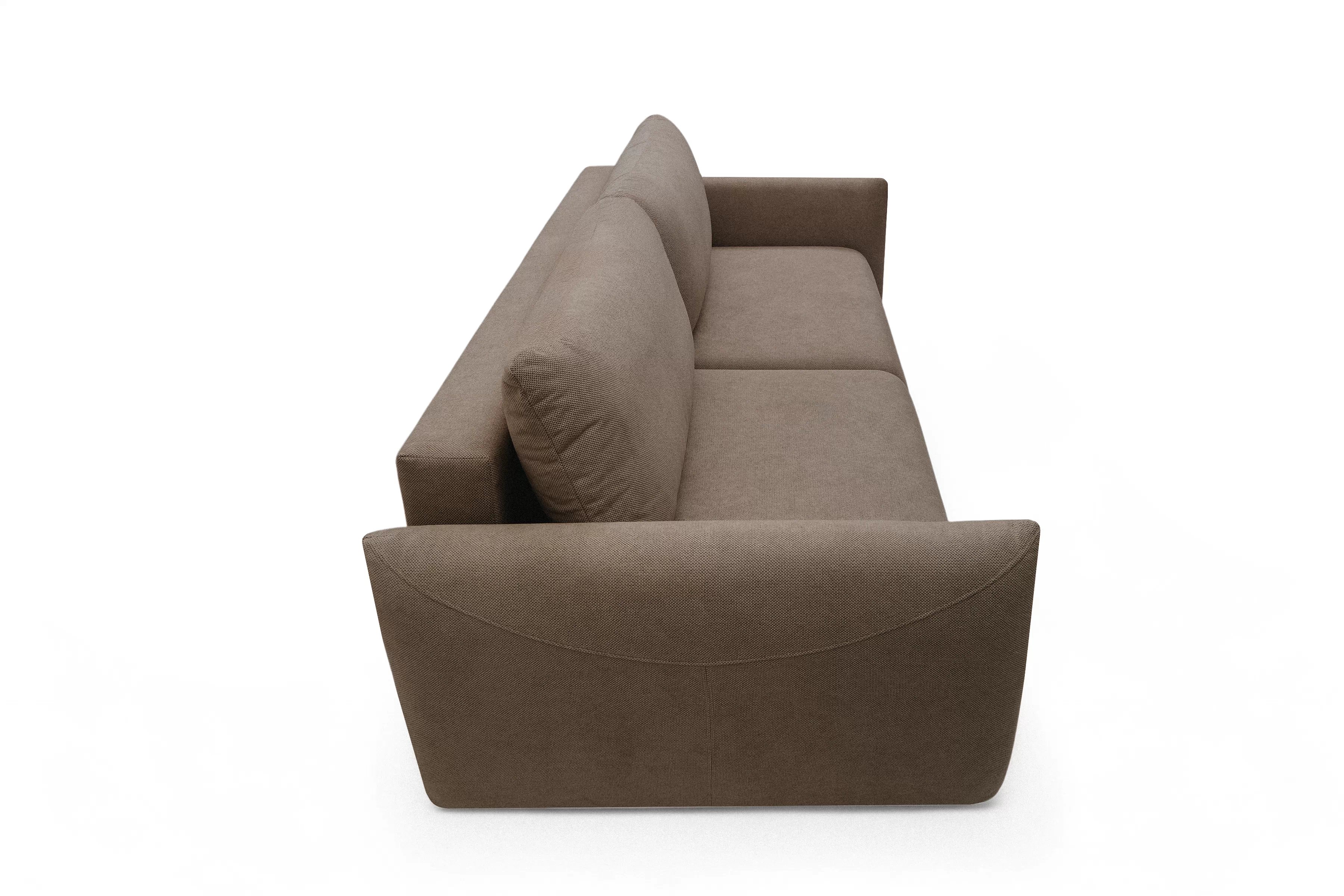 Rozkládací pohovka Calma - hnědá Curio 20 Pohovka Calma rozkladana - hnědá Pletenina hydrofobowa Curio 20 