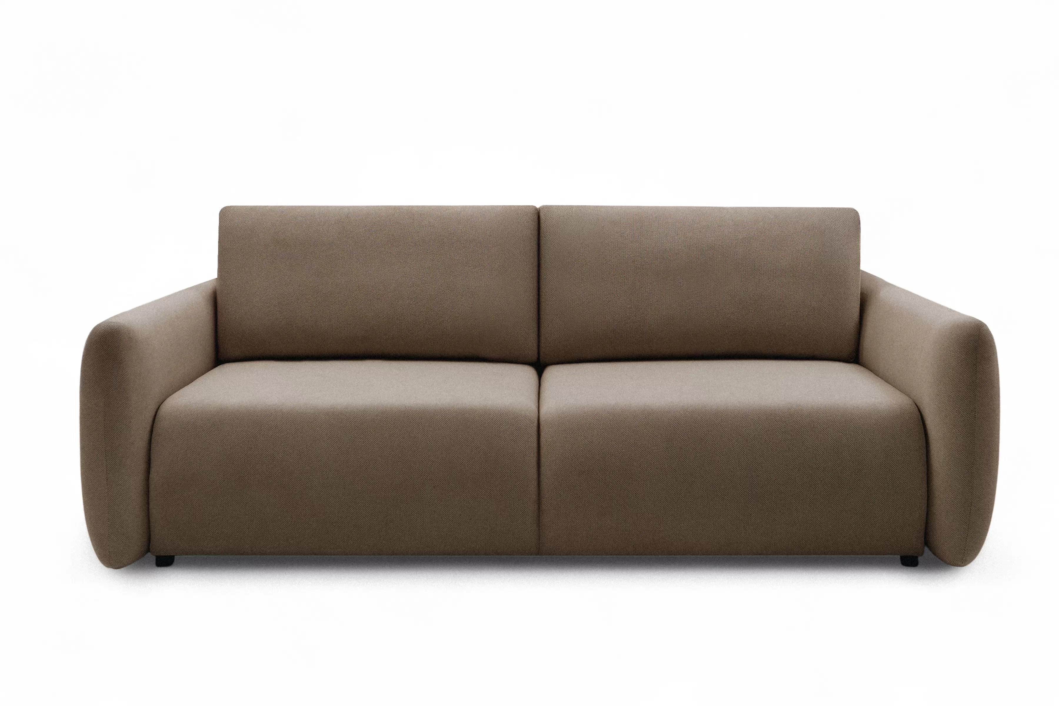 Rozkládací pohovka Calma - hnědá Curio 20 Pohovka Calma rozkladana - hnědá Pletenina hydrofobowa Curio 20 