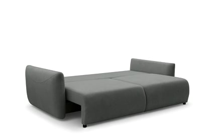 Rozkládací pohovka Calma - šedá Curio 93 Pohovka Calma rozkladana - šedá Pletenina hydrofobowa Curio 93