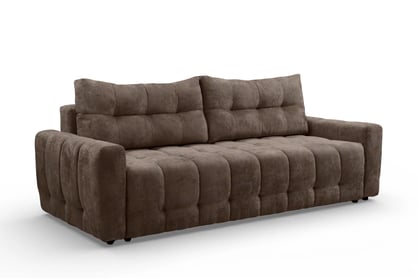 Pohovka Calvero s funkciou spania - hnedá pletenina Kiara 856