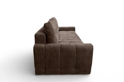 Pohovka Calvero s funkciou spania - hnedá pletenina Kiara 856 Pohovka Calvero s funkciou spánku - Hnedá plecionka Kiara 856