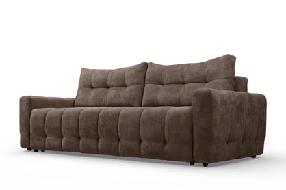 Pohovka Calvero s funkciou spania - hnedá pletenina Kiara 856 Pohovka Calvero s funkciou spánku - Hnedá plecionka Kiara 856