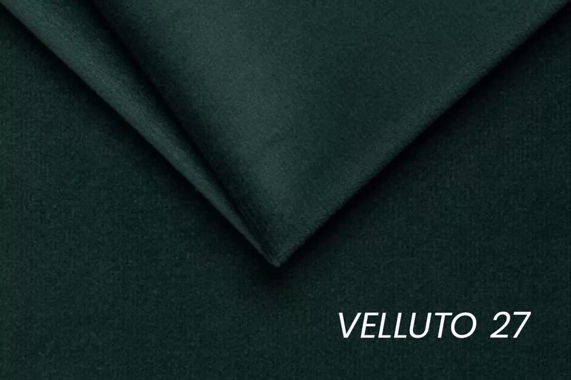 Rozkládací pohovka Carla - zelený samet Velluto 27 Jungle Green / nožky buk Pohovka Carla rozkládací - zelená samet Velluto 27 Jungle Green / buk 