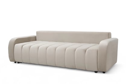Pohovka Lapios s funkciou spania - béžový zamat Velluto 2 Beige Pohovka Lapios s funkciou spánku - béžový zamat Velluto 2 Beige