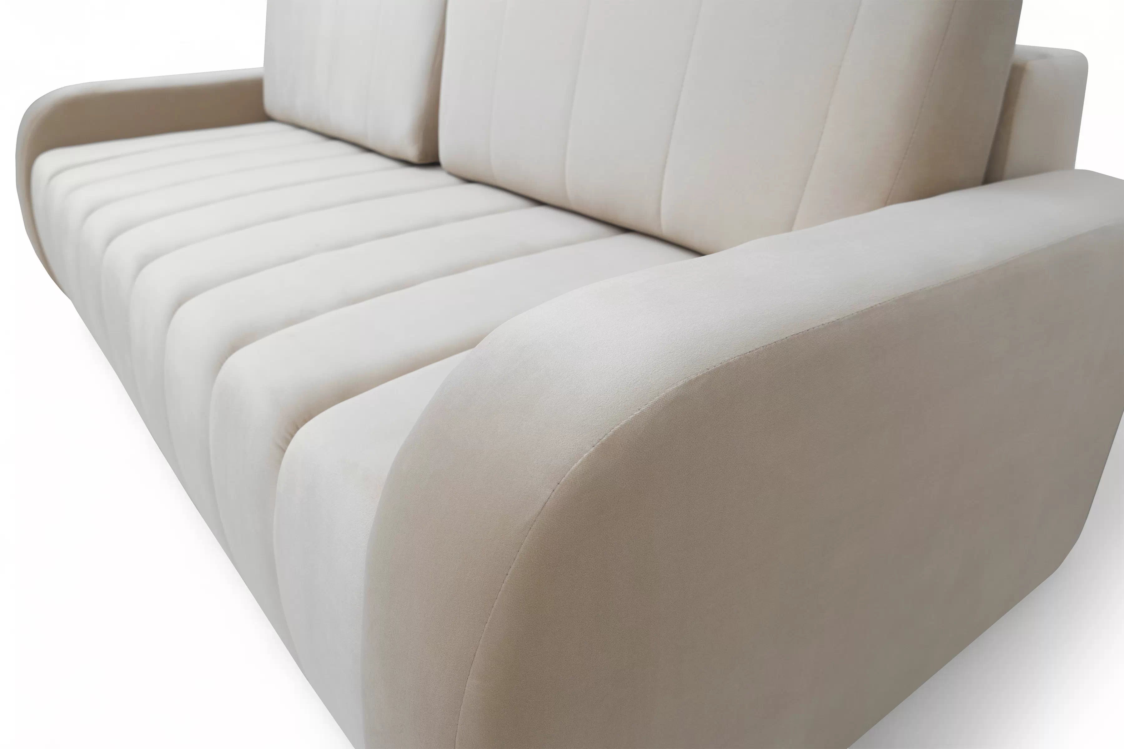 Pohovka Lapios s funkciou spania - béžový zamat Velluto 2 Beige Pohovka Lapios s funkciou spánku - béžový zamat Velluto 2 Beige