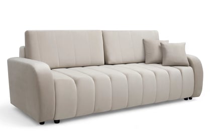 Kanapé Lapios z funkcja spania - bézs welwet Velluto 2 Beige