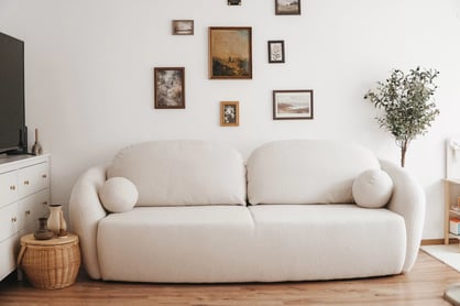 Rozkládací pohovka Latina - béžová látka Lambi 9 Pohovka Latina rozkládací - Lambi 9