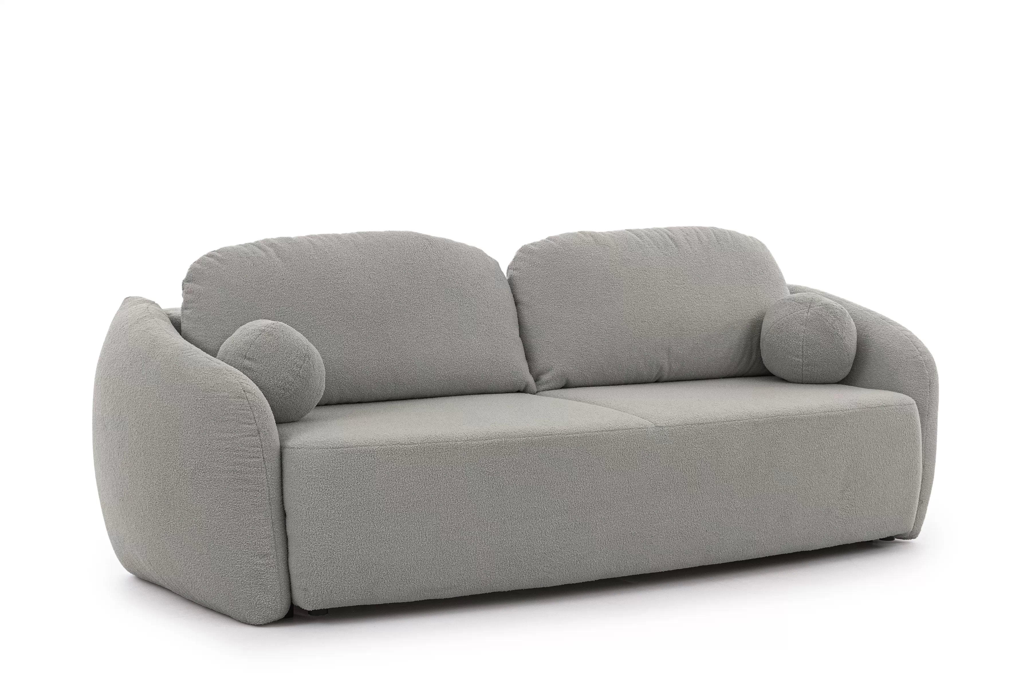 Pohovka Latina rozkladacia - Lambi 11 Pohovka Latina s funkciou spánku - šedá boucle Lambi 11