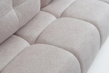 Pohovka Lerio s rozkládací funkcí - světle béžová hydrofobní tkanina Blur 02 Pohovka Lerio rozkládací - jasno béžová Pletenina hydrofobowa Blur 02